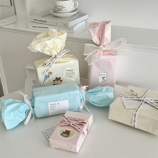 马卡龙色雪梨纸‘少女心礼物包装 饰花艺手揉纸 纸雪梨纸生日礼物装