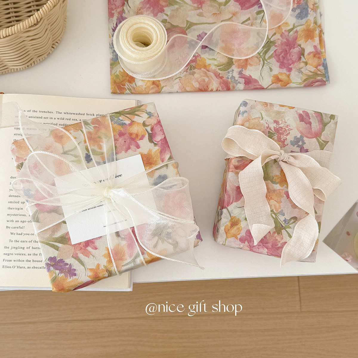 繁花似锦~温柔米色花卉礼物包装纸雪梨纸diy手工花艺纸复古背景纸,鲜花速递/花卉仿真/绿植园艺,花艺包装纸,淘宝优惠券,粉丝福利购,淘宝优惠卷