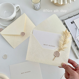 文艺清新情书信笺礼物 浪漫简约树纹信封信纸火漆贴套装 Nice gift