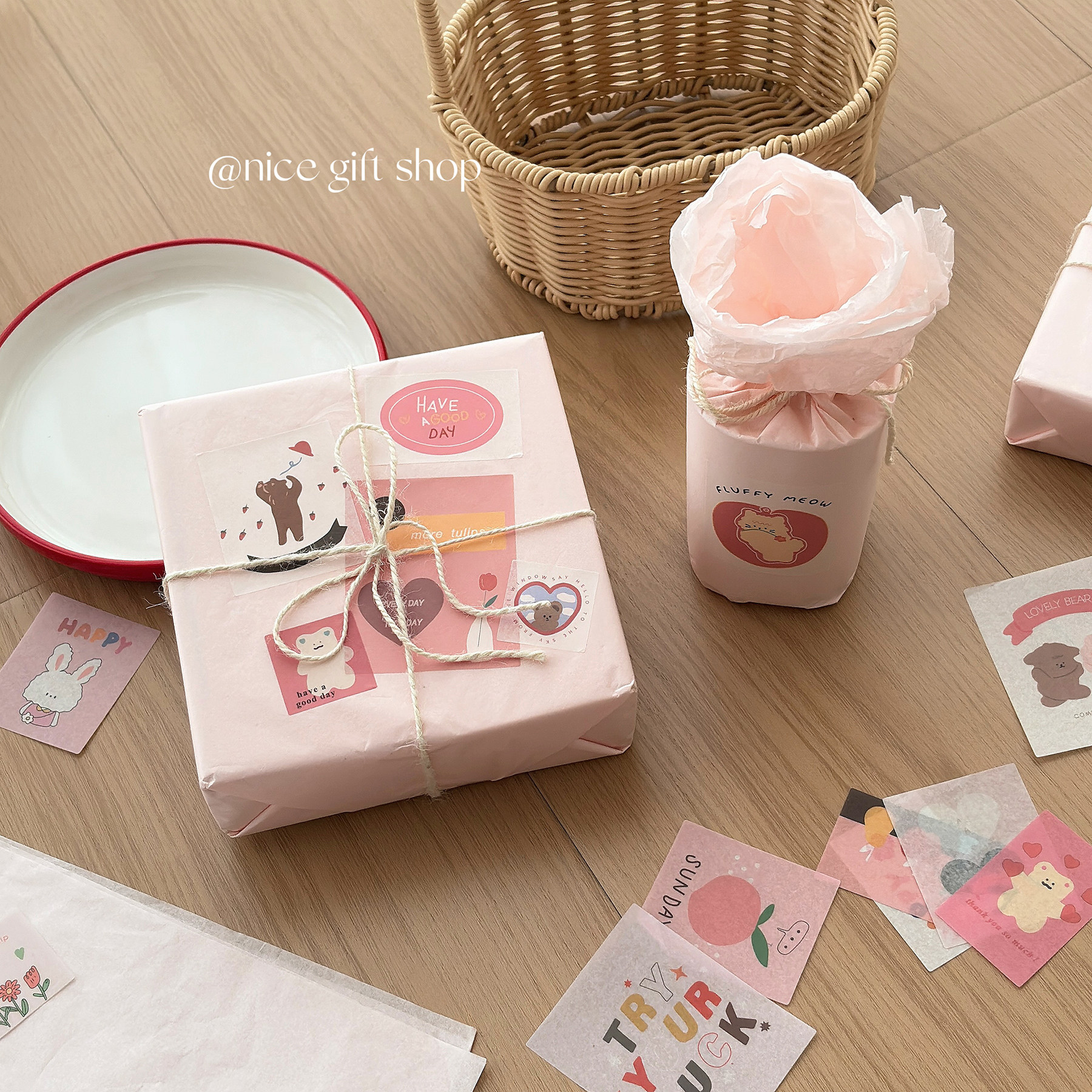 ins浪漫粉色系礼物包装雪梨纸拍照背景纸可爱出卡打包内衬材料包,鲜花速递/花卉仿真/绿植园艺,花艺包装纸,淘宝优惠券,粉丝福利购,淘宝优惠卷