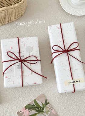 复古花瓣牛皮纸高级感花艺包装纸节日礼物包装纸diy打包内衬纸ins