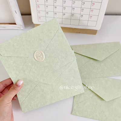 雾霾绿~小清新浅绿色信封套装ins手写表白情书信笺祝福语卡片浪漫