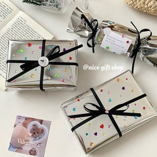 ins风高颜值镜面玻璃纸加厚礼物包装纸材料花束打包内衬纸diy礼盒