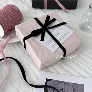 装 氛围感植绒丝带DIY花束花艺礼物包装 饰绑带 gift丝绒丝带 Nice