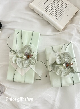 ins温柔绿色珠光雪梨纸礼物包装纸花艺拍照打底背景纸diy节日装饰