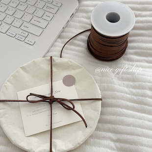 ins风鹿麂皮绳礼物包装 Nice 绳 礼物包装 绑带diy手工绒皮绳 gift