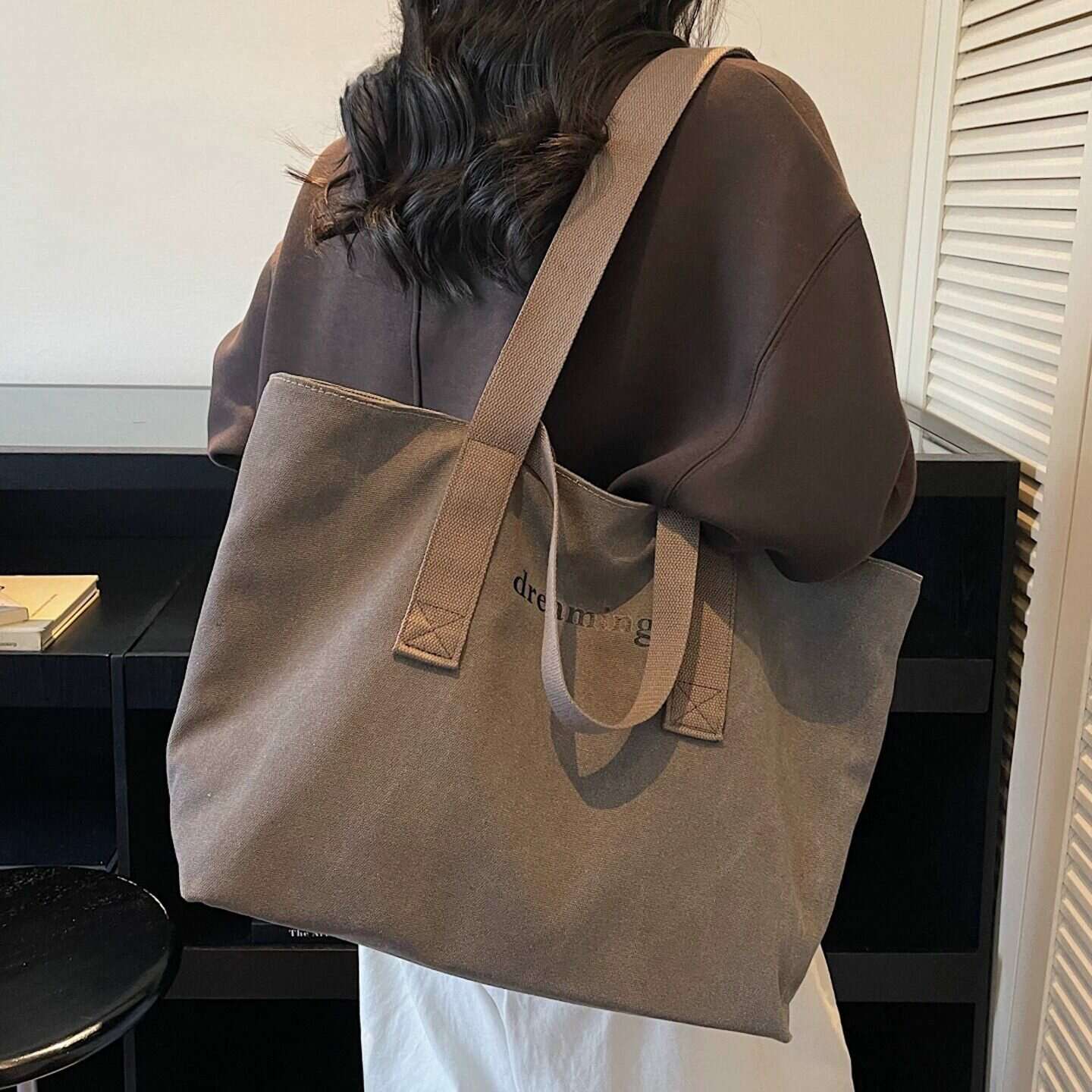 小众轻奢帆布托特包女2026夏新款
