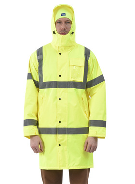 跨境环卫劳保分体反光雨衣户外成人交通执勤应急全身防雨服