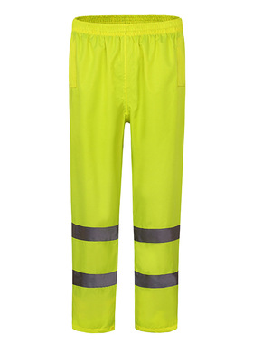 跨境亮反光加厚交通安全执勤骑行保安巡逻路政园林救援雨裤套装