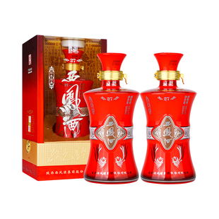 西凤酒红色经典27官方旗舰店陕西凤香型白酒52度纯粮食高度年份酒