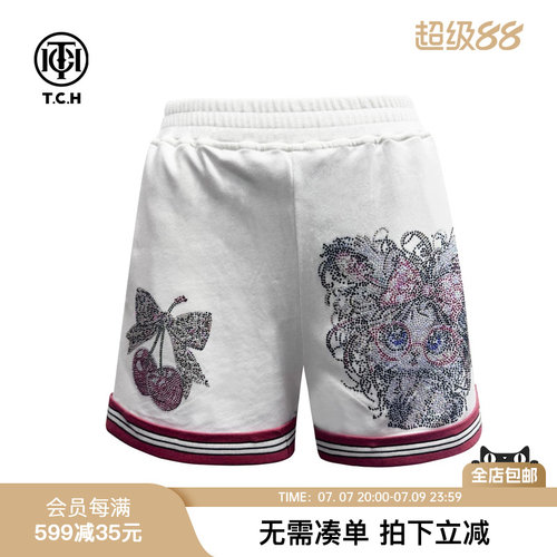 条纹宽松显瘦百搭休闲短裤