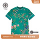 绿色T恤春秋新款 TCH潮牌重工烫钻新中式 时尚 潮流T72B10E6053