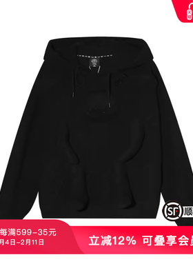 TCH潮牌潮牌新款个性抽绳时尚休闲显瘦修身黑色卫衣T66A128108