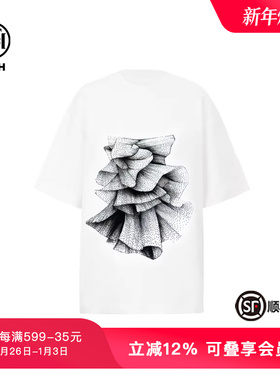 TCH潮牌烫钻休闲宽松圆领短袖T恤男女同款夏季新款T75B10E9010