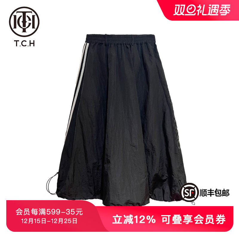 简约优雅，飘逸网纱，舒适松紧腰