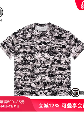 TCH轻奢夏季新款烫钻个性短袖T恤上衣男女同款T72B106207