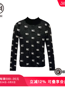 潮牌高定烫钻针织内搭打底衫T66C09E8005