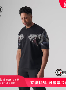 TCH轻奢夏季新款烫钻百搭宽松短袖T恤男女同款T72B106183