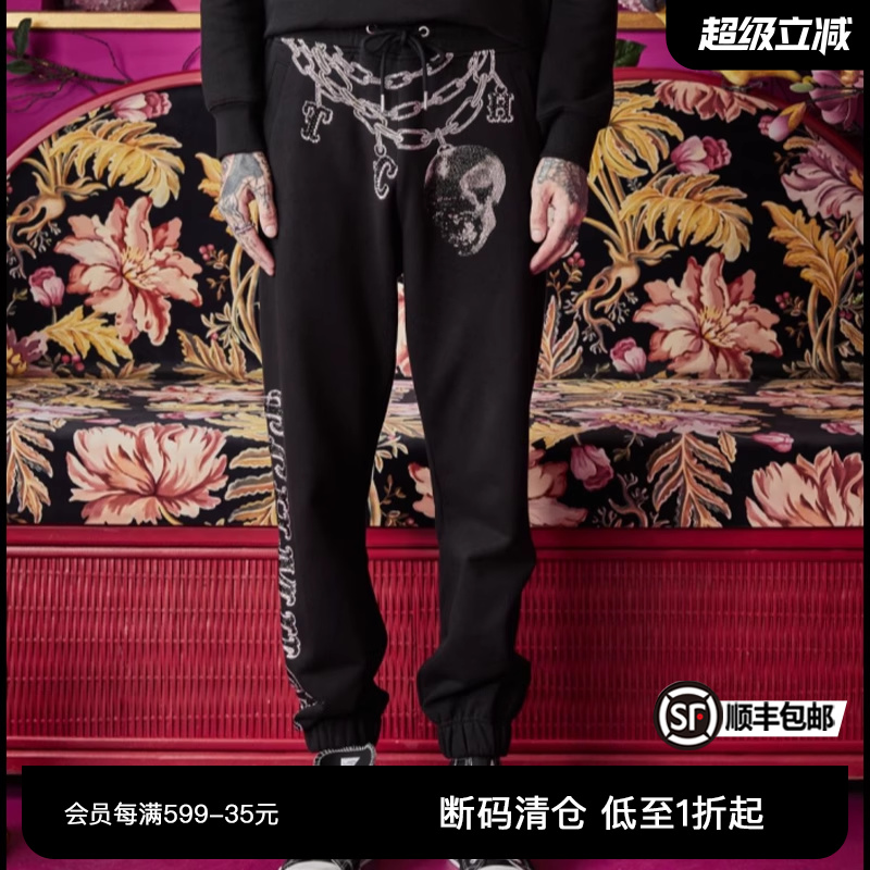 束脚长裤，徽章设计，修身显瘦
