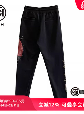 TCH轻奢潮牌红色狗狗休闲长裤T21320C6015