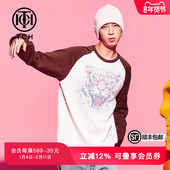 潮流长袖 TCH轻奢潮牌春秋新款 烫钻拼色时尚 T恤T69C116005