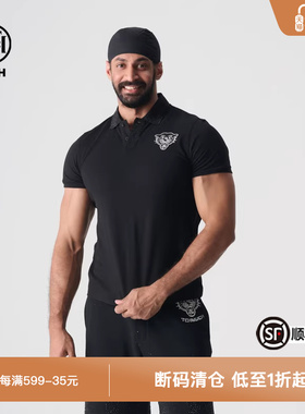 TCH夏新款烫钻黑色简约半袖T恤男女同款轻奢系列T72B106011