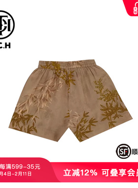 TCH新中式系列重工烫钻气质时髦重工国风短裤T72B21E8038