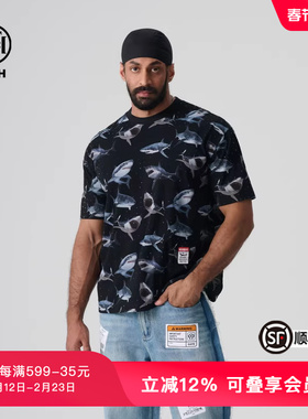 TCH夏新款时尚烫钻短袖轻奢圆领T恤上衣男女同款T72B106003