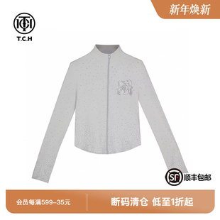TCH潮牌新中式 T72B27E9013T72B27E9018 重工烫钻立领防晒衫