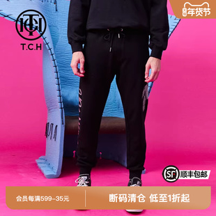 TCH潮牌轻奢潮牌大C长裤烫钻小熊字母休闲商场同款男女T66C206061