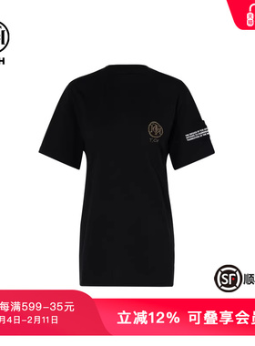 TCH潮牌圆领修身中长款T恤春秋新款小众上衣女S72B108036