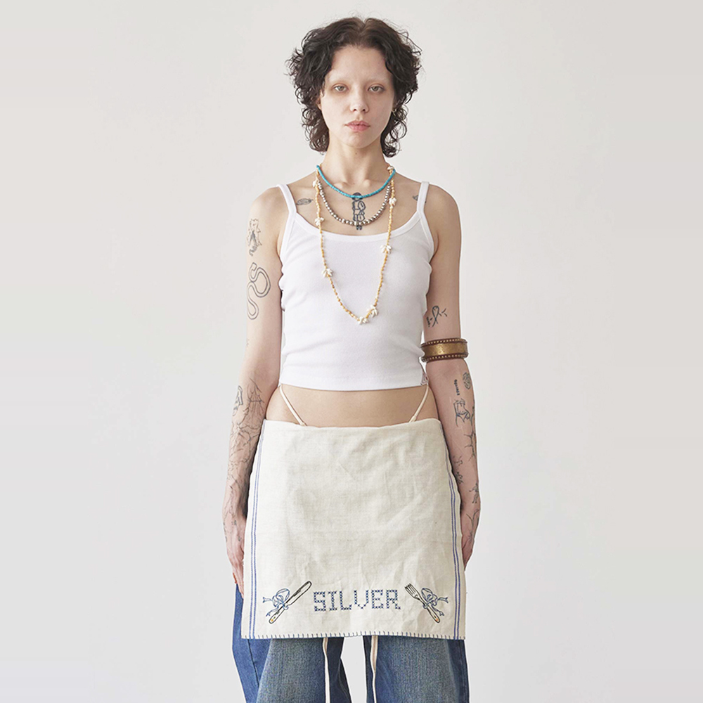 SCULPTOR 纯色简约U型领白色无袖背心女吊带上衣25年夏季新款