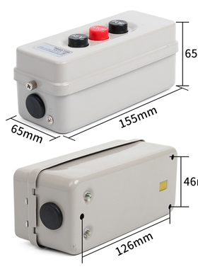 BS315B三相倒顺停按钮开关启动互锁动力压扣押扣开关380V 2.2KW