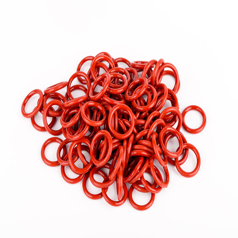 红色无毒耐高温硅胶O型圈密封圈线径2MM外径12/13/14/15/16mm