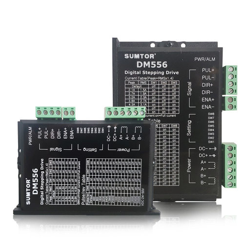 三拓57/86步进电机驱动器DM556电流6A数字式IO调速128细分24V48V