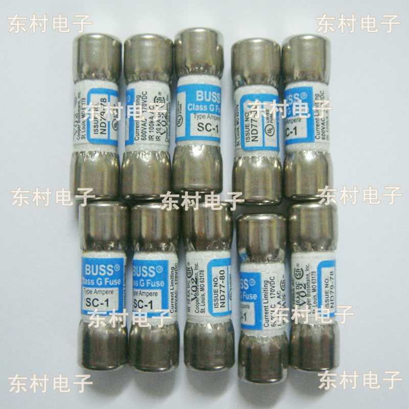 美国BUSSMANN保险丝 SC-1-2-3-4-5-6-7-8-9-10-15-SC-20 1A 600V