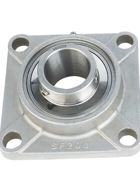 304不锈钢方形外球面带座轴承SUCF204 205 UCF206 207 208 209 F2