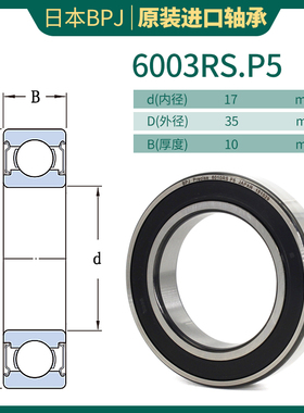 日本BPJ进口深沟球轴承6000 6001 6002 D6003 6004 6005 ZZ RS N
