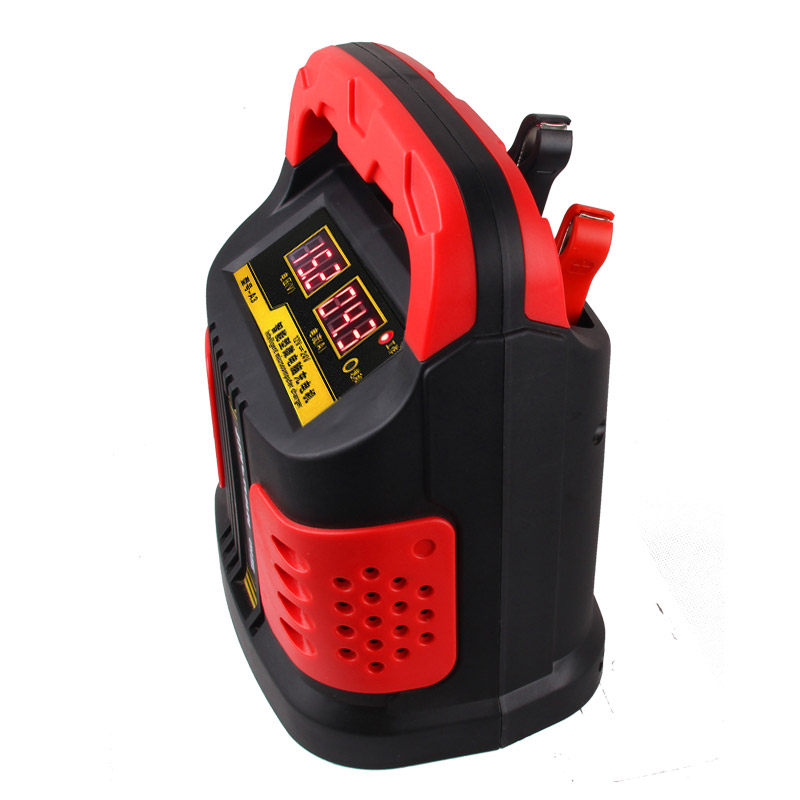 汽车摩托车电瓶充电器充满自停12v24V伏智能大功率蓄电池充电机