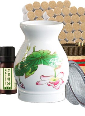 艾灸罐陶瓷紫砂小灸罐艾灸盒随身灸艾灸仪器家用刮痧罐子筒柱器具
