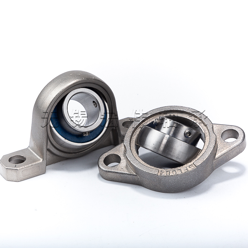 不锈钢带座轴承菱形座小轴承座立式座卧式座微型S轴承座带外球面