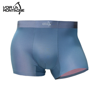 Voir La Montagne/见山新品桑蚕丝100支莫代尔平角运动内裤7A抗菌