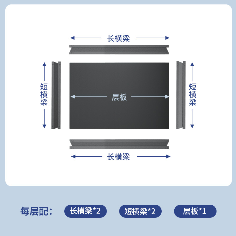 家用货架置物架单层板配件