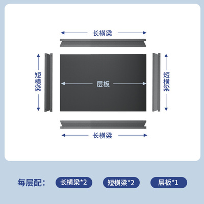 家用货架置物架单层板配件