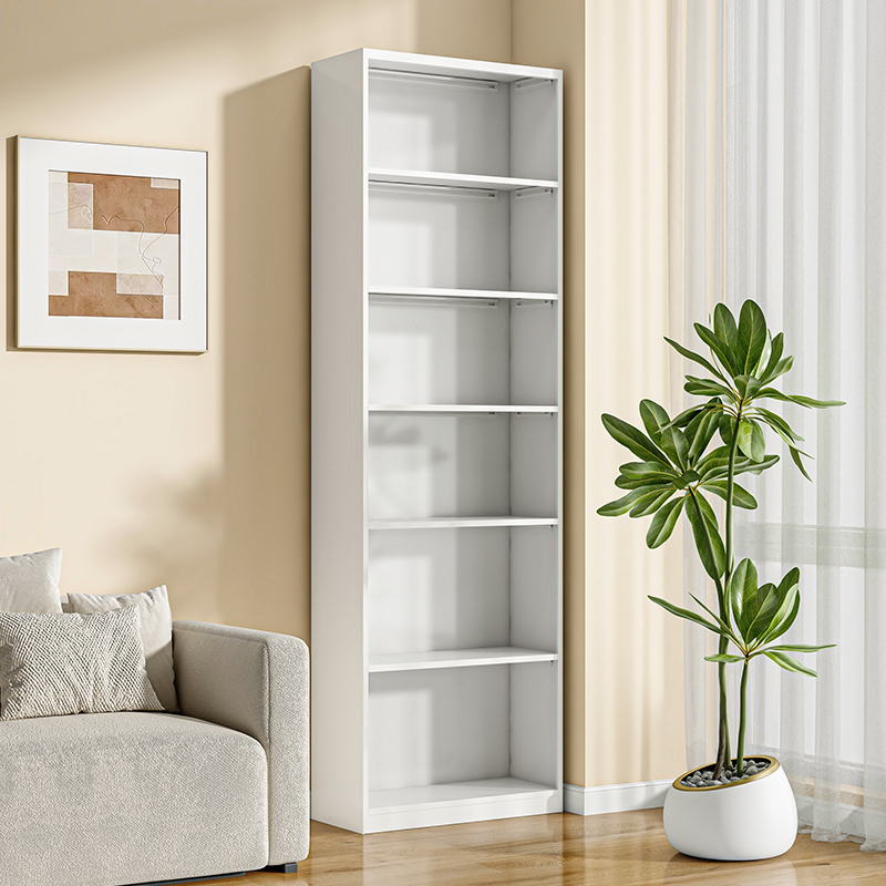 家用钢制书柜客厅多层夹缝收纳柜