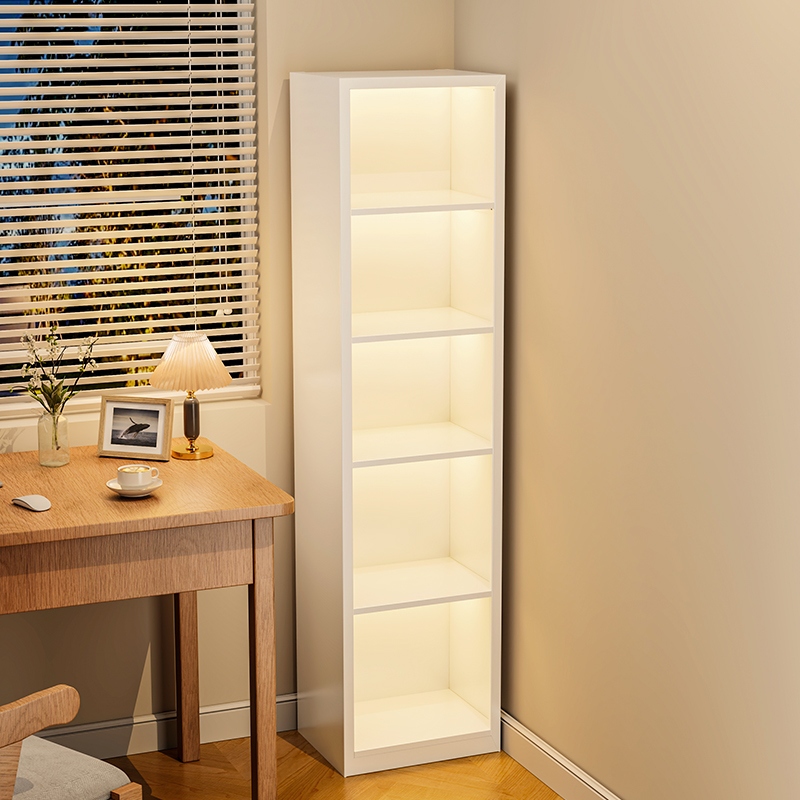 钢制书架置物架靠墙简易书柜窄缝