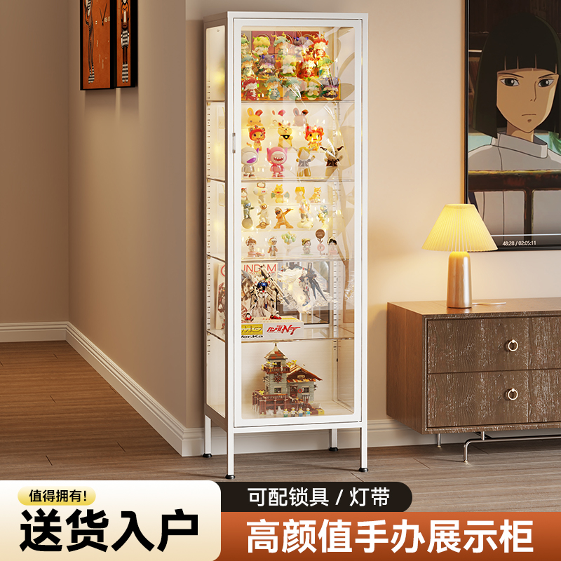 手办展示柜痛柜钢制带门书柜