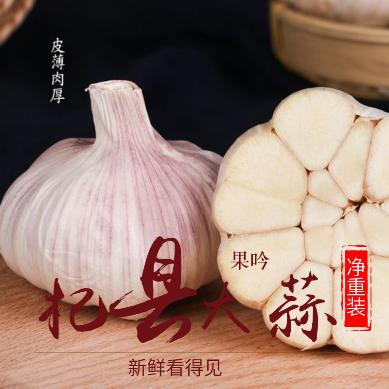农家种籽新鲜干大蒜头
