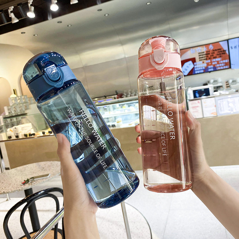 运动水杯定制大容量磨砂塑料杯子