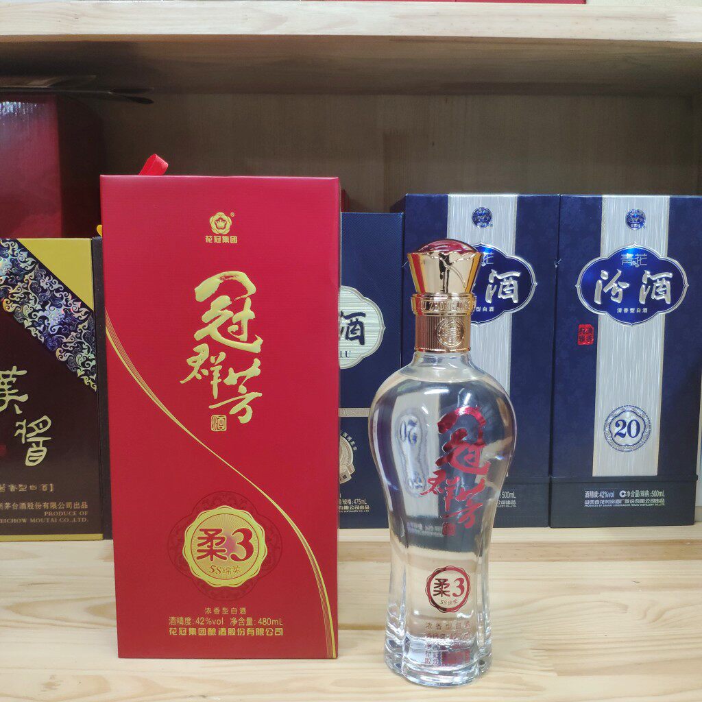 冠群芳酒花冠酒柔3山东地方特产图片